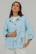 Джинсова куртка жакет блакитний 2XL - изображение 1
