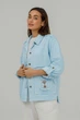 Джинсова куртка жакет блакитний 2XL - изображение 4