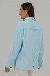 Джинсова куртка жакет блакитний 2XL - изображение 6