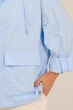 Куртка-вітровка оверсайз блакитний 5XL - зображення 5