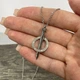 Кулон на цепочке "Гвоздь в кольце" ювелирная сталь Xuping Jewelry серебристая упакован в коробочку (16098) - изображение 3