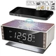 Годинник настольні з радіо Technoline WT487 Wireless Mobile Charging White/Brown, WT487 - зображення 5