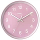 Часы настенные Technoline WT7530 Pink с бесшумным кварцевым механизмом и плавным ходом секундной стрелки - изображение 1