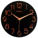 Часы Technoline WT7230 Black настенные кварцевые с рельефными цифрами на черном матовом циферблате - изображение 1
