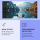 Інфрачервоний обігрівач Klarstein Wonderwall Air Art Smart, 120x60cm, 700Вт, Настінний, Lake Horizontal - зображення 4