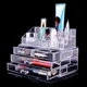Органайзер для косметики Cosmetic Storage Box прозрачный акриловый 4 ящика 16 ячеек - изображение 2