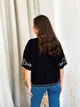 Джемпер жіночій Чорно-білий "Вишиванка" L-XL - изображение 6