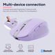 Компьютерная мышь Trust Ozaa Compact Multi-Device Wireless беспроводная 3200 dpi Фиолетовый (25384) - изображение 8