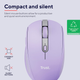Компьютерная мышь Trust Ozaa Compact Multi-Device Wireless беспроводная 3200 dpi Фиолетовый (25384) - изображение 9