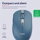 Компьютерная мышь Trust Ozaa Compact Multi-Device Wireless беспроводная 3200 dpi Синий (24934) - изображение 7