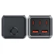 Мережевий зарядний пристрій Acefast Z2 PD75W GAN (3xUSB-C + 2xUSB-A) Desktop Charging Adapter 1.5 м Black - зображення 4