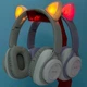 Бездротові навушники "Котячі вушка" CatEar QC-11 з підсвіткою RGB Bluetooth MP3 плеєр Рожеві - зображення 2