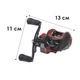 Котушка мультиплікаторна Yumoshi AM 200 Black-Red Right рибальська - зображення 4
