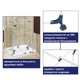 Сушка для білизни Casa Si Athletic 4 White сталь 40 м 15 кг 4 колеса блокування (CS92186E04) - зображення 7