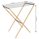 Сушарка для білизни підлогова Casa Si Bamboo Dryer S Braun (CS92303W06) - зображення 2