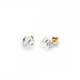 Срібні та позолочені сережки Spark зі Swarovski Cube Studs Medium KG48416C - изображение 1