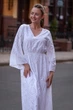 Бавовняна сукня довга з перфорацією Cotton XL білий 43396273 - зображення 2