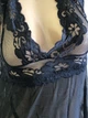 Комплект пеньюар и трусики комбинация сексуальное эротическое белье Sexy S черный (8-135) - изображение 3