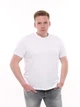 Футболка мужская белая однотонная широкая 6228-4 XL - изображение 1