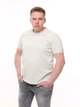 Футболка мужская молочная однотонная широкая 6228-9 XL - изображение 4