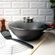 Чавунний казан Wok для плову з антипригарним покриттям 3 л для індукції і газу Kamille - зображення 11