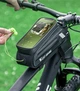 Велосипедна нарамна сумка для смартфона WEST BIKING 1,5L водонепроникна чорна - изображение 4