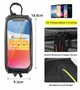 Велосипедна нарамна сумка для смартфона WEST BIKING 1,5L водонепроникна чорна - изображение 8