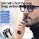 Тример для носа та вух Nose hair trimmer на акумуляторі з USB зарядкою круглий чорний - зображення 3