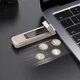 Металлическая USB Флешка 2в1 128GB Type-C/USB 3.2 High Speed 5G для телефона компьютера USAMS US-ZB274 Серый - изображение 7