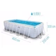 Прямоугольный каркасный бассейн Intex 26780 (400 x 200 x 100 см) CHEVRON PRISM FRAME RECTANGULAR PREMIUM POOL - изображение 4