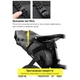 Велосипедная телескопическая сумка подседельная Rhinowalk RK5110BK Черный (RWK-RK5110BK-4434) - изображение 3