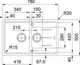 Кухонна мийка граніт FRANKE BASIS BFG 651-78 (114.0272.633) бежевий - изображение 2