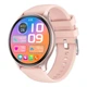 Смарт-часы Lige ZW60 Pink c тонометром, пульсоксиметром, температура тела, звонки AMOLED екран - изображение 1