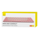 Бездротова Ігрова Безшумна Клавіатура Baseus K01A Wireless Tri-Mode Keyboard |EN розкладка, 2.4G/BT1+BT2, 2xAAA бат.| Рожевий - зображення 9