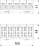 Клемний блок OBO Bettermann 5 полюсів: 2x 16 мм² + 2x 25 мм², 130 А, 960 В (2009036) - зображення 2