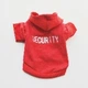 Тонкое худи для собак Pet Style "Security" Красная XS - изображение 1