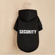 Худи длинное для собак Pet Style "Security" Черное L - изображение 1