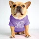 Футболка для котов и кошек Pet Style "Cut But" Фиолетовая XS - изображение 1