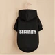 Худі довге для котів Pet Style "Security" Чорне XL - зображення 1
