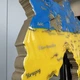 Часы настенные из эпоксидной смолы "Карта Украины" 50х34 см (033-50) - изображение 4
