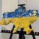 Часы настенные из эпоксидной смолы "Карта Украины" 40х27 см (041-40) - изображение 4