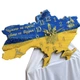Часы настенные из эпоксидной смолы "Карта Украины" 130х83 см (013-130) - изображение 3
