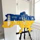 Часы настенные из эпоксидной смолы "Карта Украины" 130х83 см (032-130) - изображение 2