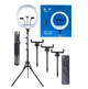Кольцевая LED лампа 45см 55W с пультом и Штатив 2м кольцевой свет Ring Light RL-18 - изображение 1