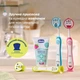 Зубная щетка Chicco Milk Teeth на присоске 3-6 лет Розовая с желтым 2 шт (12084.00) (8058664174744) - изображение 5