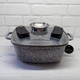 Квадратная кастрюля казан с антипригарным покритием и крышкой Edenberg EB 3975 6,5 л 28 см - изображение 1