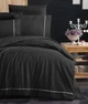 Постельное белье First Choice Ranforce Deluxe DARK 200 х 220 см Alisa Black - изображение 2