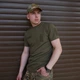 Футболка Kiborg Tactical Coolpass хакі з велкро панелями для шевронів S - зображення 7