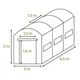 Теплица садовая Focus Garden 001388 парник 3x4,5x2 м Белый - изображение 5