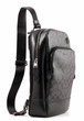 Сумка кожаная Coach Ethan Pack In Signature Canvas черная мужская - изображение 2